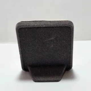 Piccola cornice porta foto in tessuto e argento