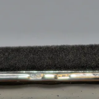 Piccola cornice porta foto in tessuto e argento