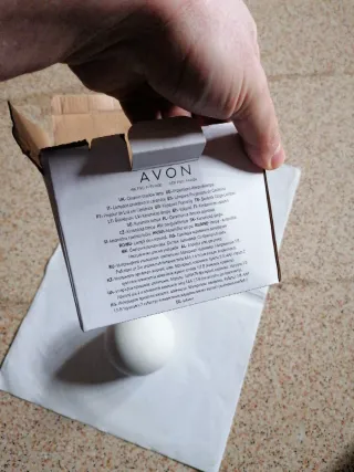 Lampada Avon in ceramica decorata