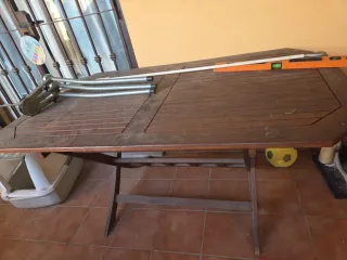 Mesa de terraza con 6 sillaa
