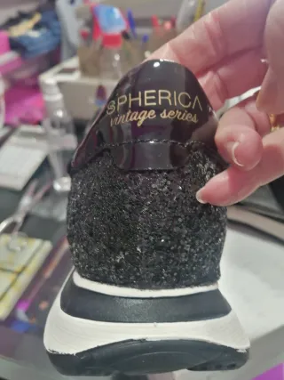 Zapatillas Geox Negras Piel y Charol