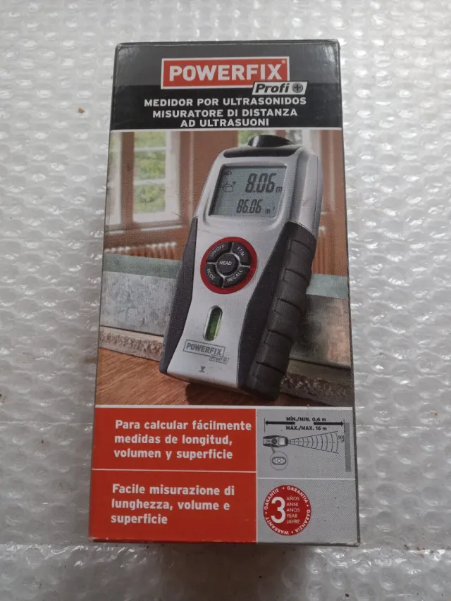 Medidor de distancia por ultrasonidos Powerfix