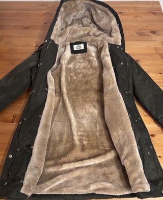 Abrigo Parka Mujer Talla M Verde oliva