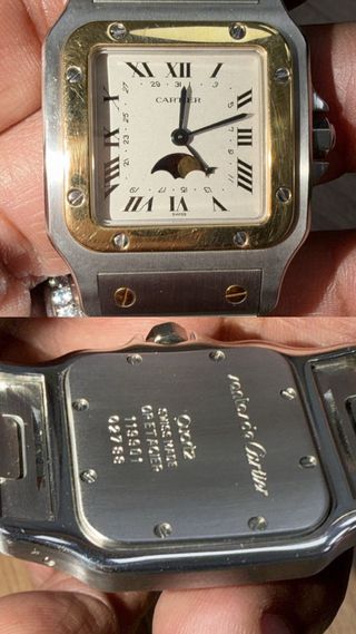 Cartier Santos Dama Oro y Plata