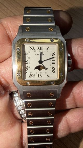 Cartier Santos Dama Oro y Plata