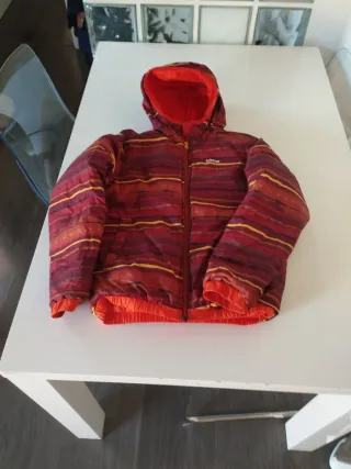 Chaqueta Decathlon naranja niño reversible