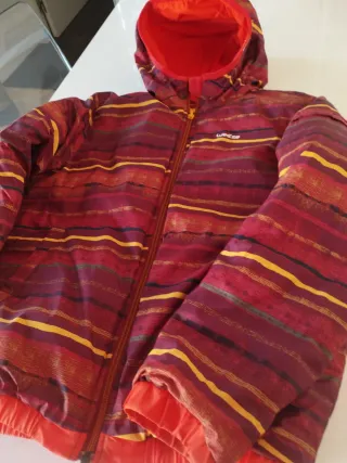 Chaqueta Decathlon naranja niño reversible