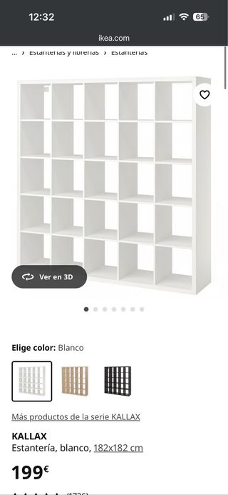 Kallax 5x5 Estantería Blanca
