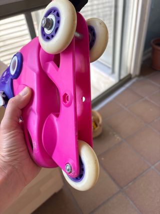 Patines Oxelo Play 3 Niña Rosa Talla 26-28