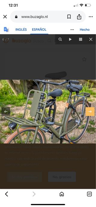 Sillín bici infantil Jantje