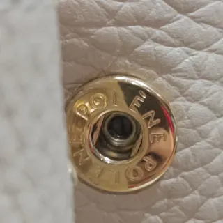 Bolso Polène número uno Beige Piel y Ante