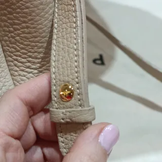 Bolso Polène número uno Beige Piel y Ante