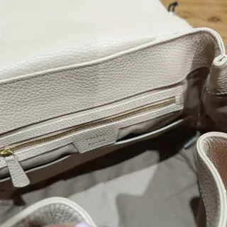 Bolso Polène número uno Beige Piel y Ante