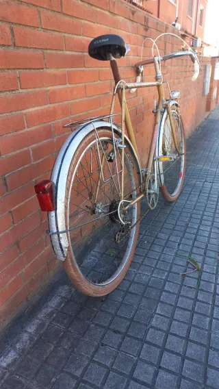 Bicicleta Randonneur clásica MANUFRANCE dorada