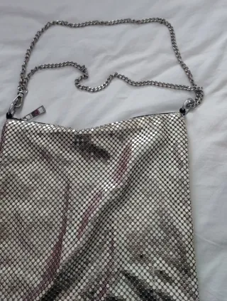 Bolso de fiesta plateado