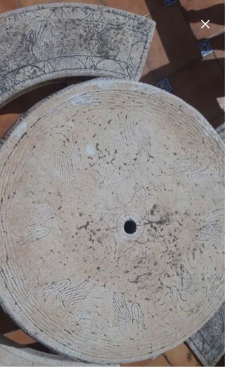 Conjunto Mesa y Bancos Piedra Exterior