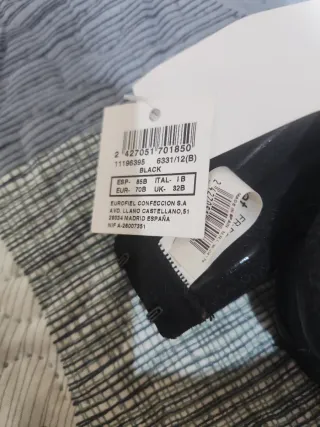 Sujetador sin tirantes negro Women's secret