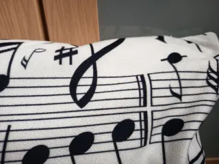 Cojin con relleno estampado p musical