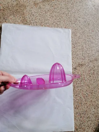 Spremiagrumi Manuale Rosa Doppio