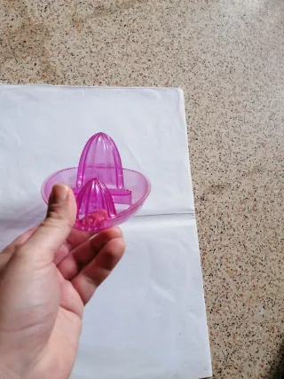 Spremiagrumi Manuale Rosa Doppio