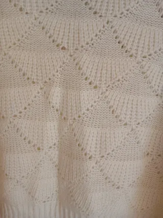 Jersey MIM cuello vuelto blanco roto