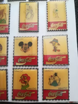 Lote Pins Coca-Cola Disney