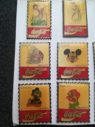 Lote Pins Coca-Cola Disney