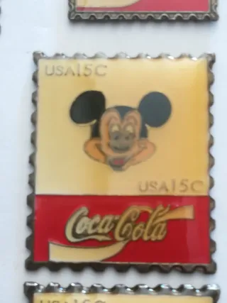 Lote Pins Coca-Cola Disney