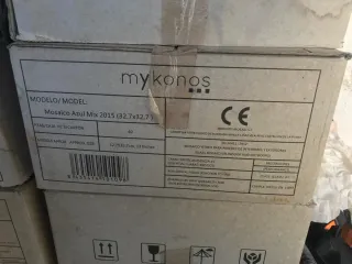 Mosaico azul Mykonos 32.7x32.7