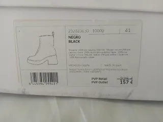 Botas BIMBA Y LOLA negras con cremallera