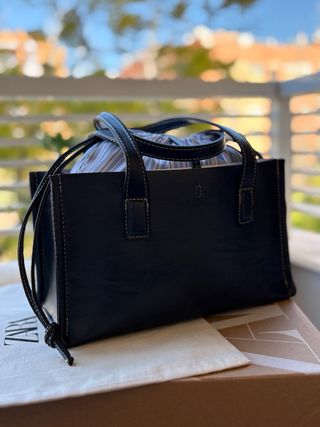 Bolso Zara Azul Marino