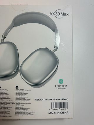 Auriculares Inalámbricos AX30Max Plata ONEMAX Prem