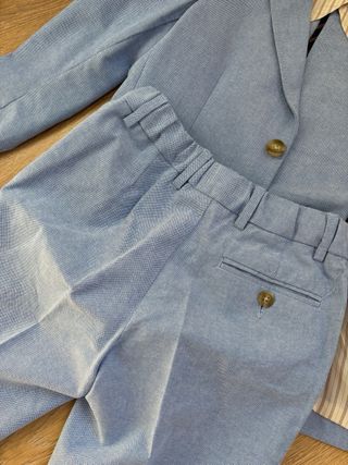 Traje comunión niño El Corte Inglés azul.