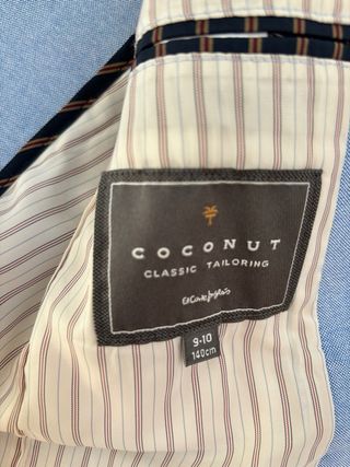 Traje comunión niño El Corte Inglés azul.