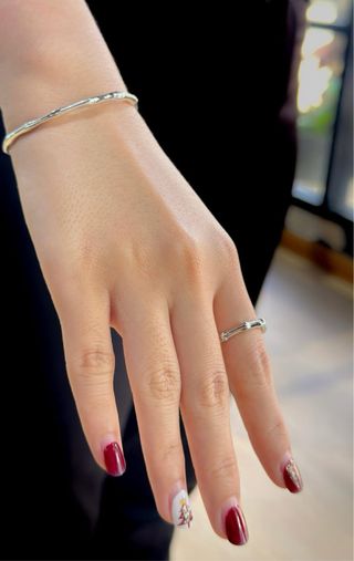 Set Plata 925 Anillo y Pulsera Bambú