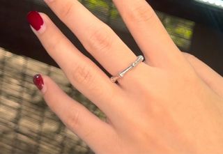 Set Plata 925 Anillo y Pulsera Bambú