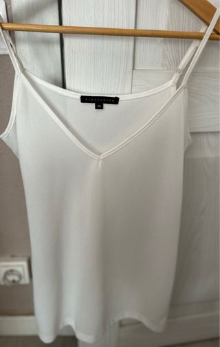 Blusa manga larga beige muy claro detalles dorados