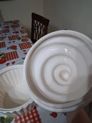 Porta cupcake in ceramica bianco