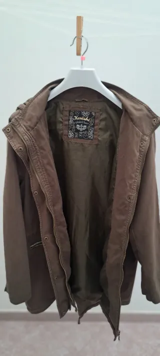 Chaqueta Horoshi verde bordada larga