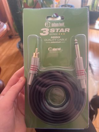Cable Adam Hall 3 Star 3m RCA a Jack 6.3
