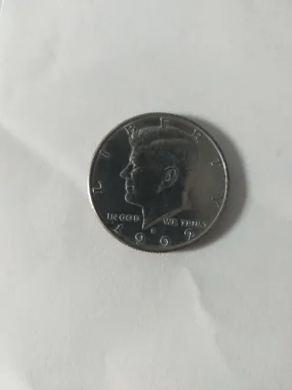 100 PTAS España + Kennedy Half Dollar