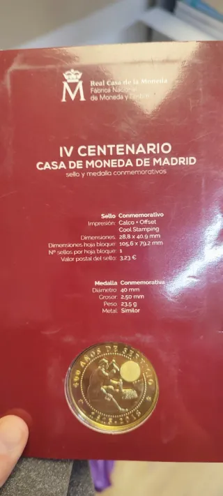 Moneda Conmemorativa Casa de Moneda Madrid 1615-20