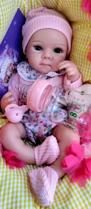 Bebé Reborn Silicona Completa 34cm