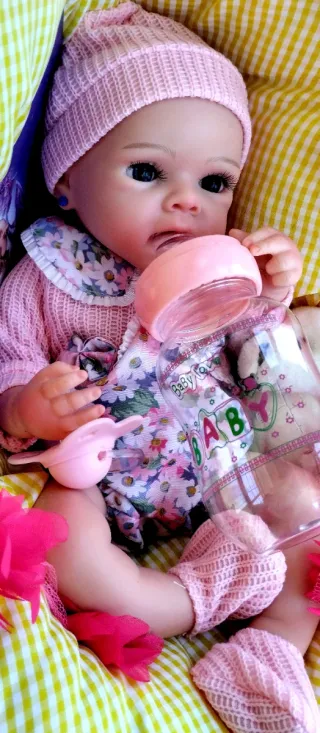 Bebé Reborn Silicona Completa 34cm