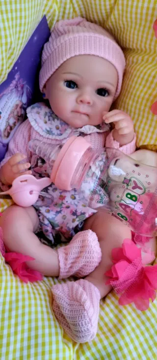 Bebé Reborn Silicona Completa 34cm