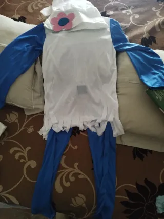 Disfraz infantil pitufina con capucha