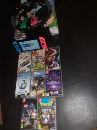 Nintendo Switch + 8 Juegos