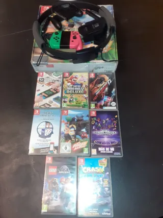 Nintendo Switch + 8 Juegos