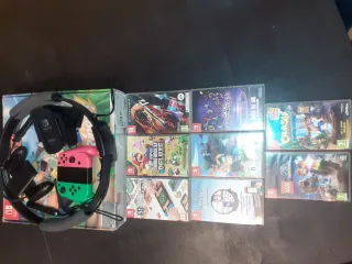 Nintendo Switch + 8 Juegos