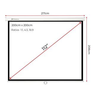 Proyector + pantalla + soporte techo